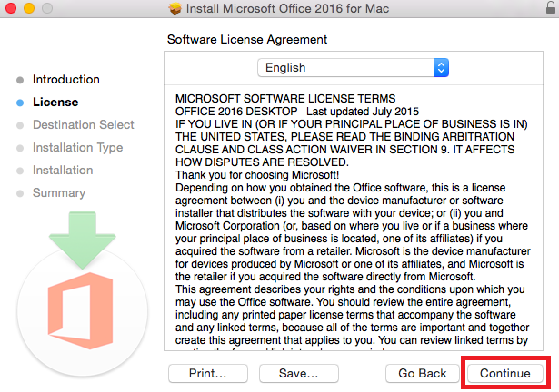 office 365 for business on mac